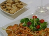 Foie de pato, macerado con fideos de manzana y tostadas