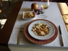 Foie macerado con pimienta , sal maldo y fideos de manzana (San Valentín 2011)